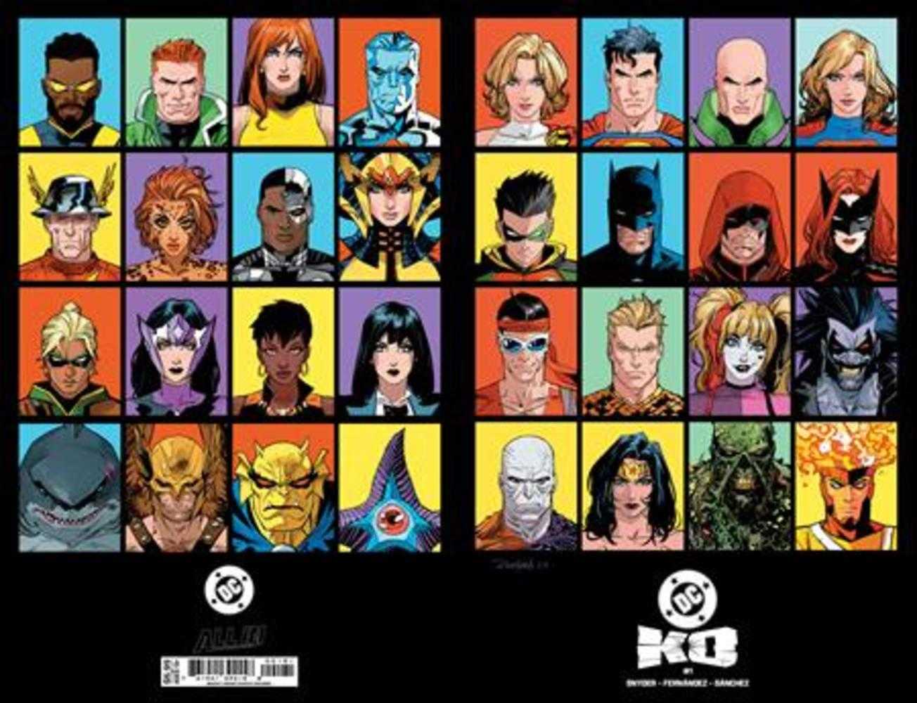 DC K.O. #1 (Of 5) Cover H Dan Mora Bracket Wraparound Card Stock Variant