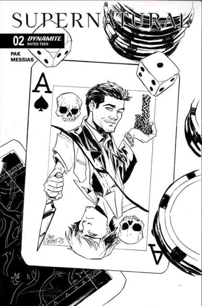 Supernatural #2 Cover K Inc 1:7 David Cousens Line Art Foc Bonus Variant