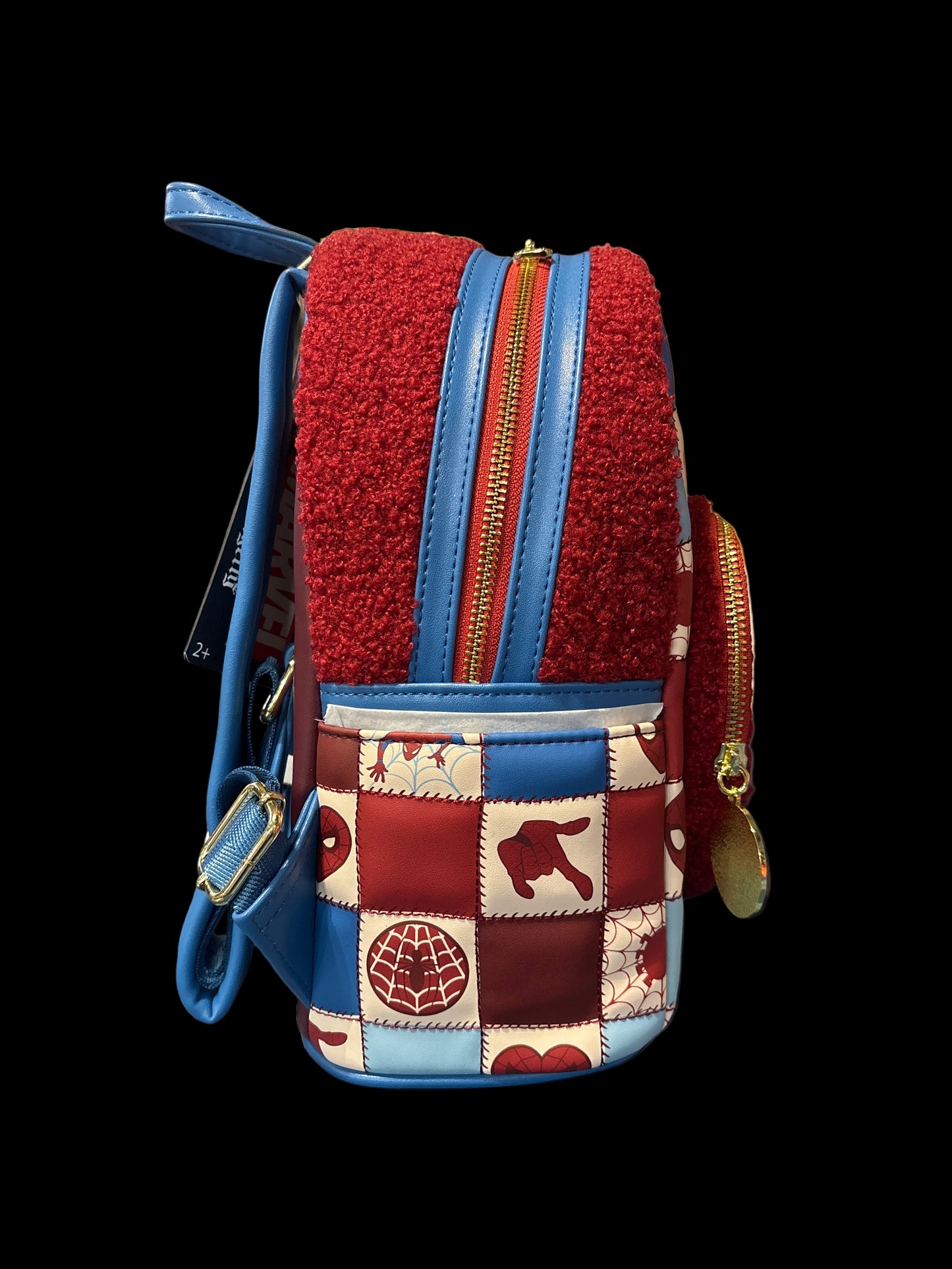 Loungefly Spider-Man Sherpa Heart Mini Backpack