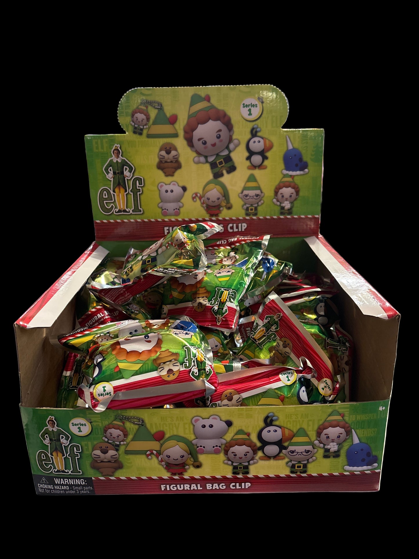 Elf figural bag clips