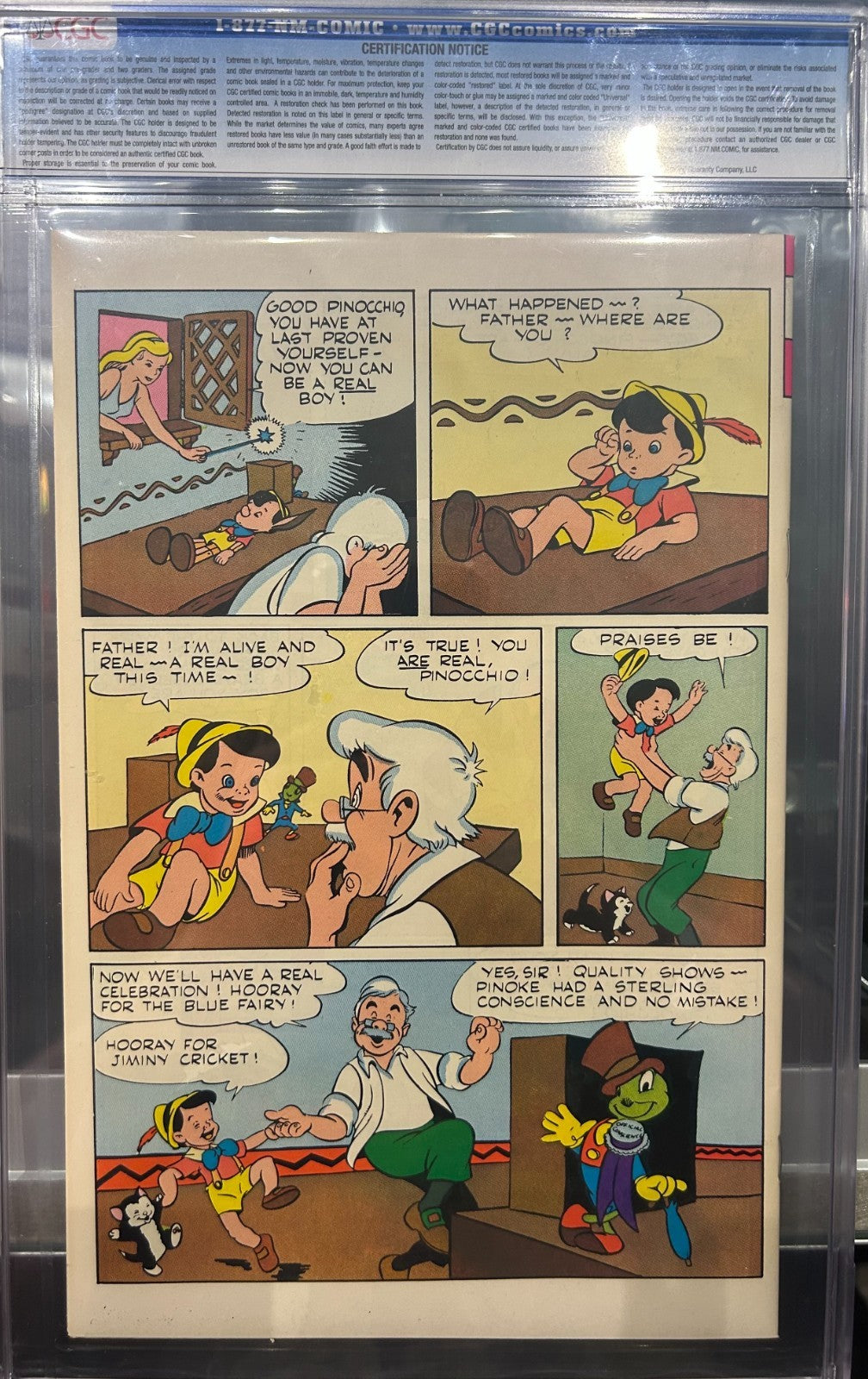 Wonderful Adventures of Pinocchio 1982 CGC 9.8