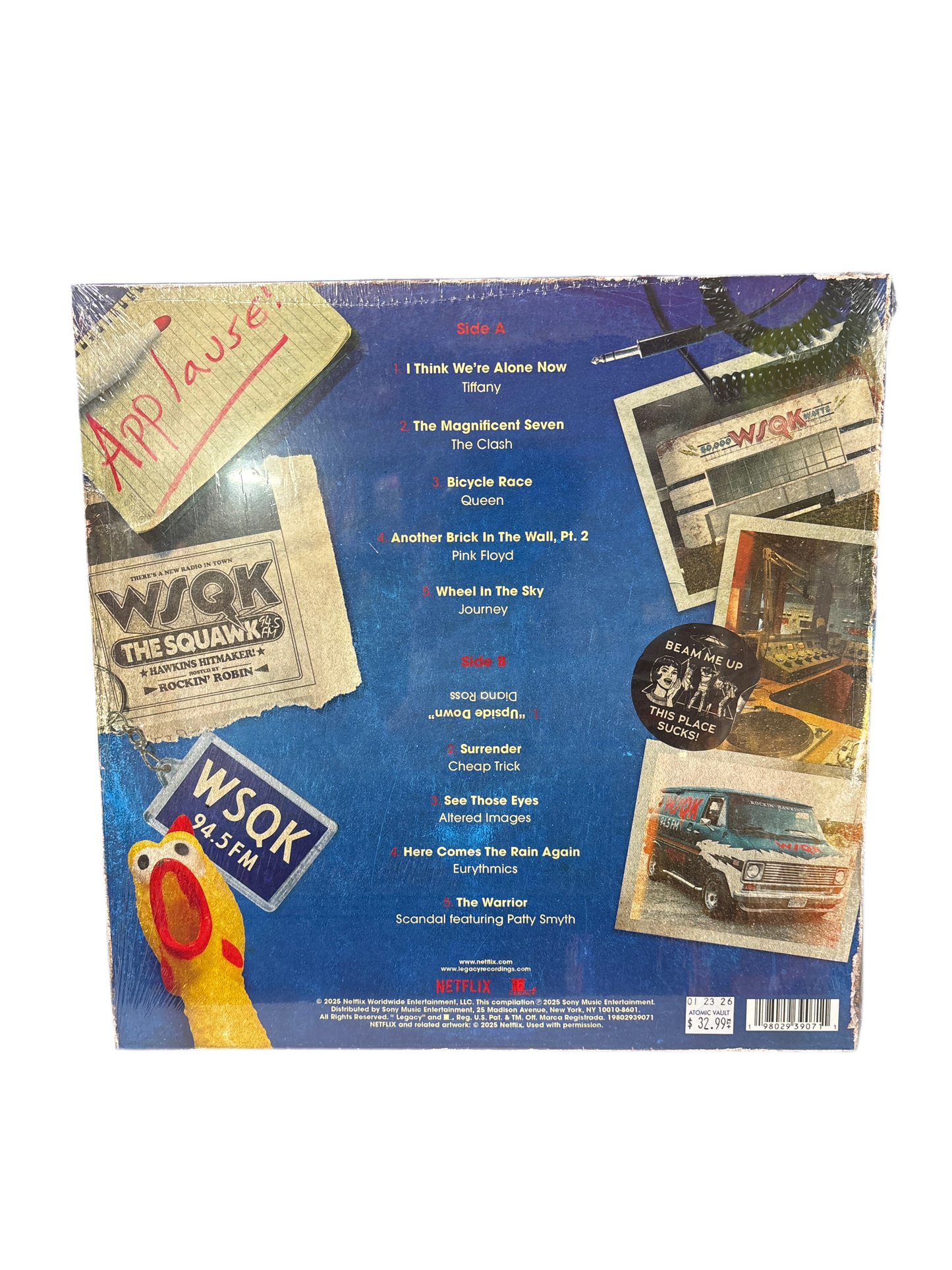 Stranger Things The WSQK Collection Vinyl Record by Rockin’ Robin