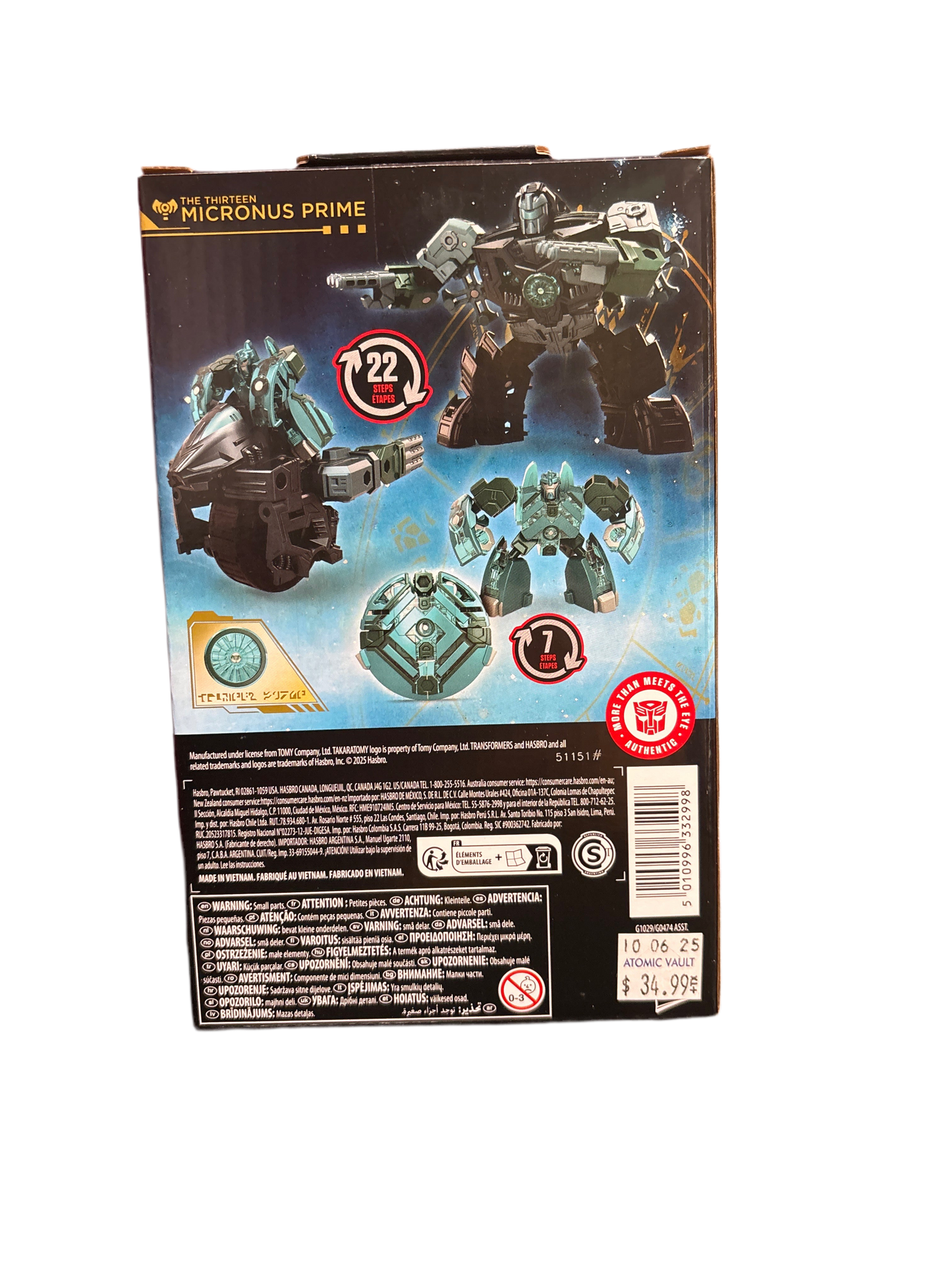 Hasbro Transformers Age Of The Primes Micronus Prime