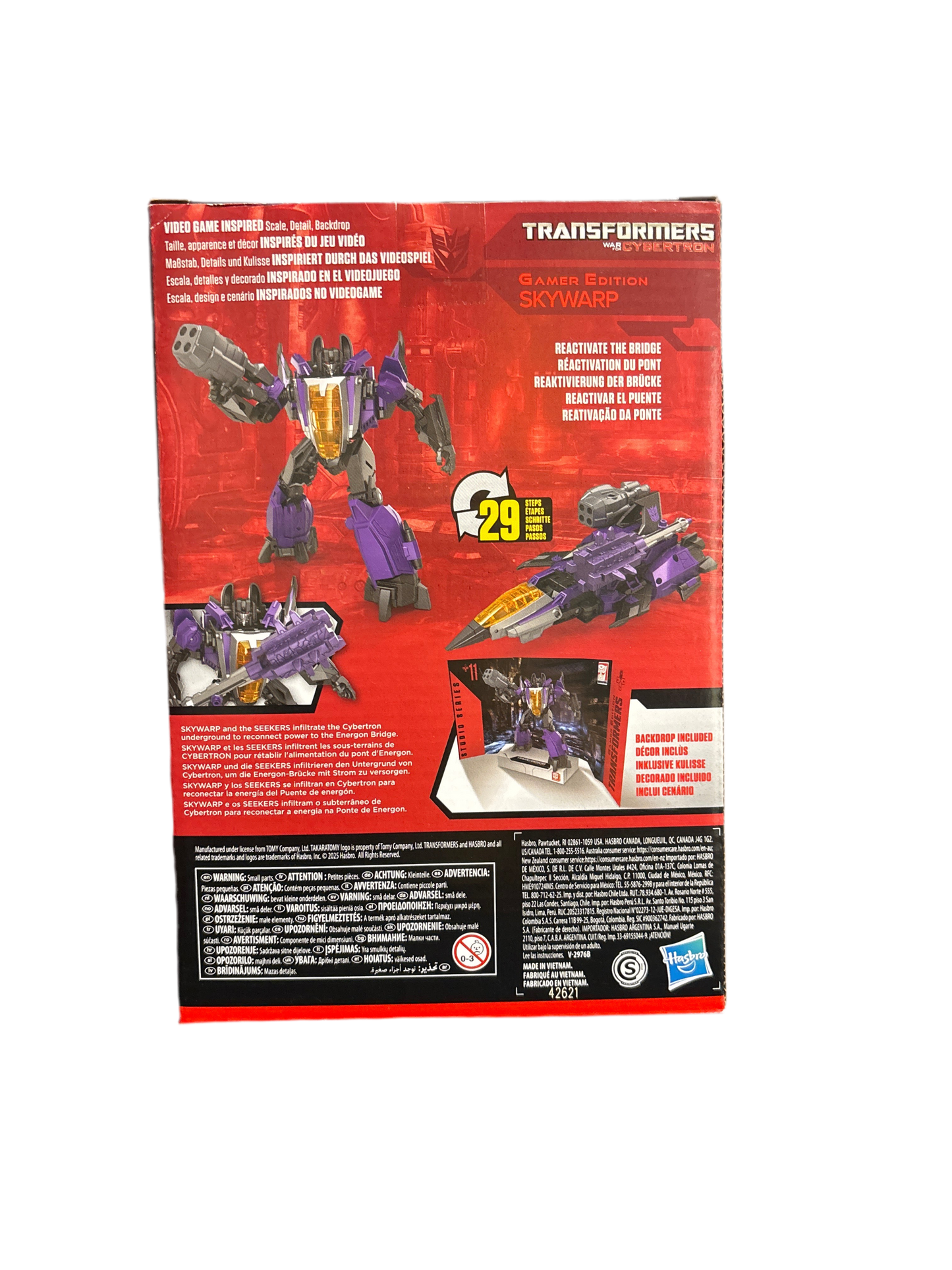Hasbro Transformers Studio Series Skywarp Gamer Edition