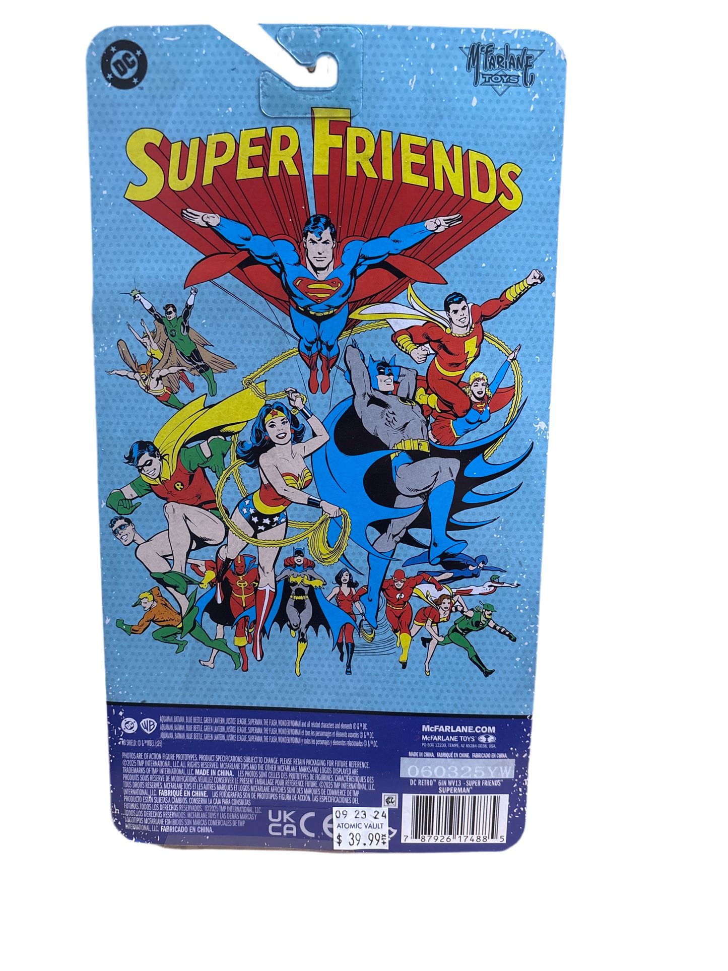 McFarlane Evil Superman DC Retro Super Friends Platinum Edition