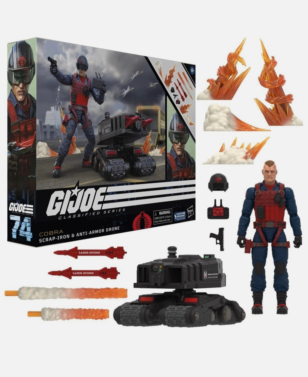Hasbro - Gi Joe Classified Series Cobra Scrap Iron & Anti Armor Drone figures IN HAND