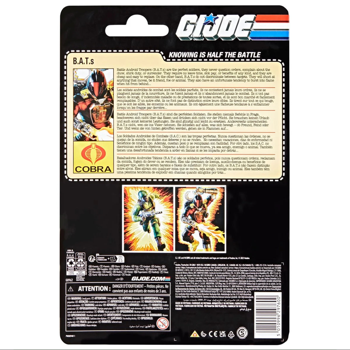 Hasbro GI Joe Cobra Enemy B.A.Ts Action Figure