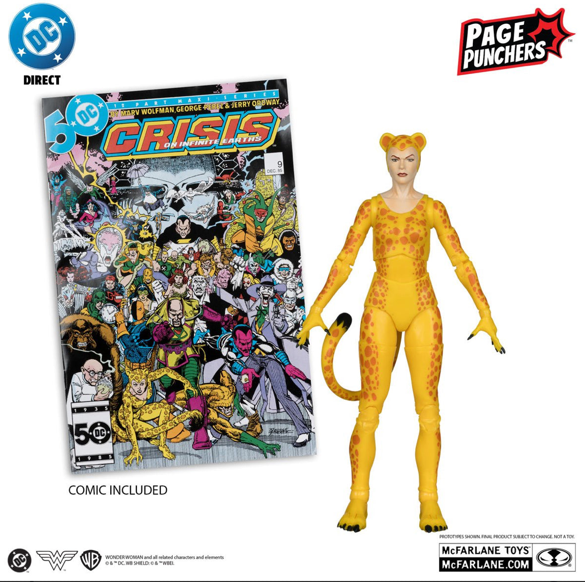 McFarlane DC Direct Platinum Edition Cheetah Page Punchers 7in Figure