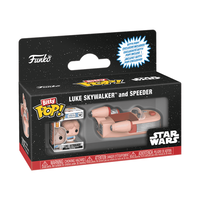 Bitty Pop - Star Wars Luke Skywalker and Speeder