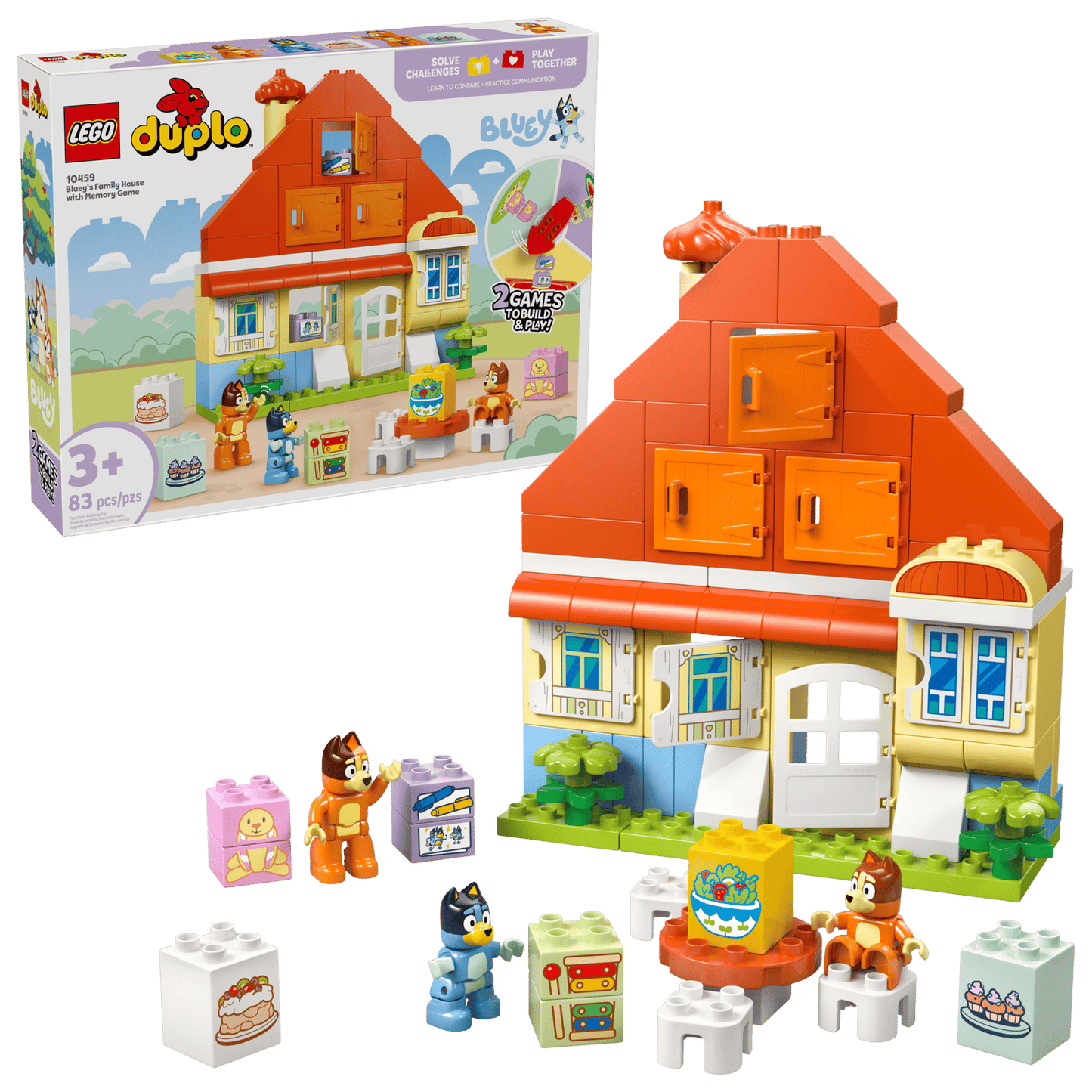 LEGO - DUPLO® #10459 Bluey's Family House with Memory Game