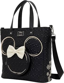 Loungefly - Disney Black Minnie Mouse Tote Bag