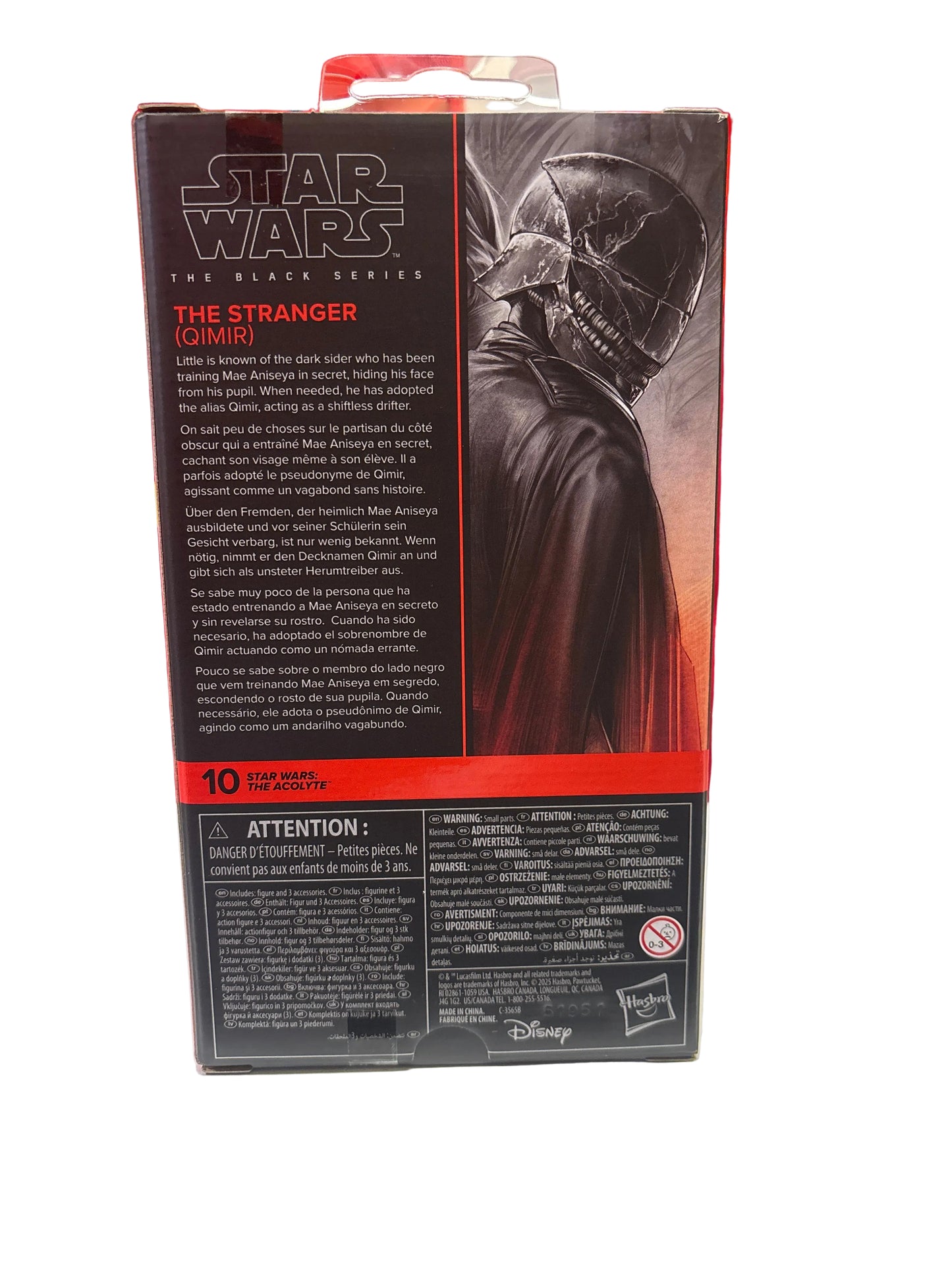 Hasbro Star Wars: The Acolyte The Stranger (Qimir) Black Series 6in Figure