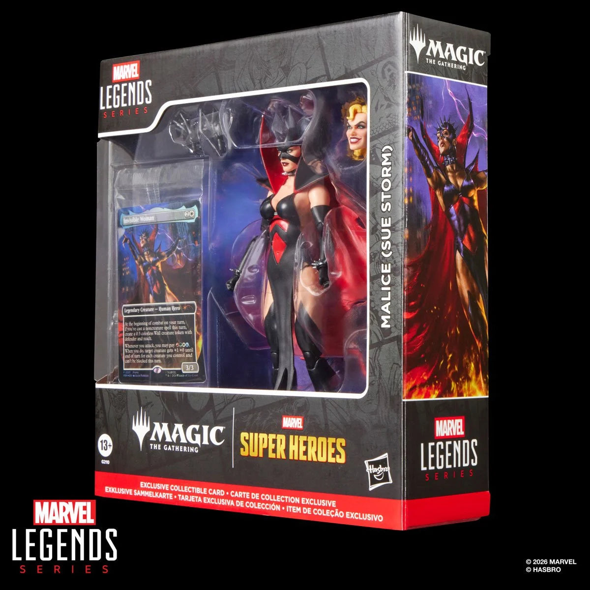 HASBRO - Marvel Super Heroes Magic: The Gathering Marvel Legends Series Malice (Sue Storm) 6-Inch Action Figure
