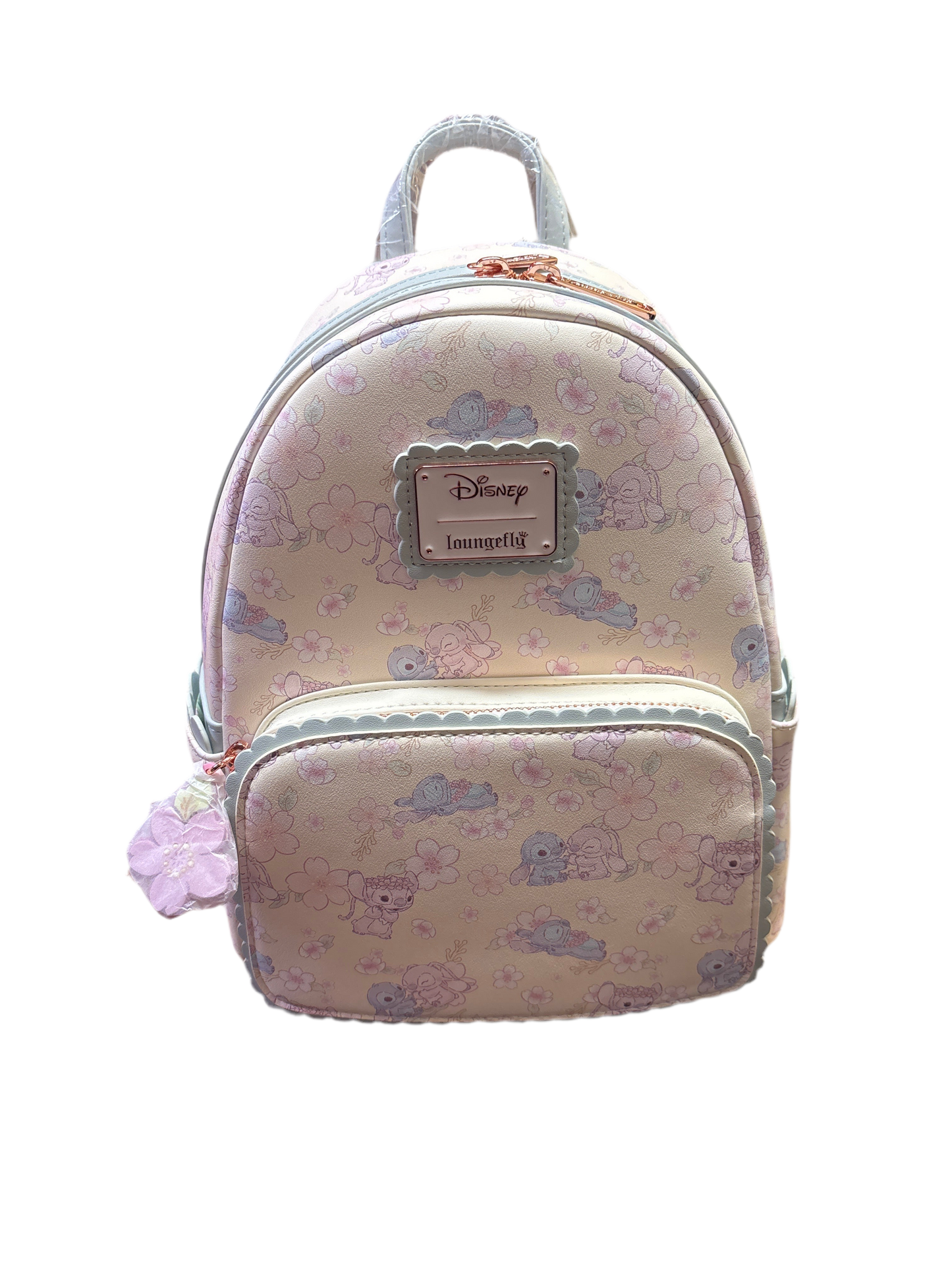 Loungefly Disney Cute Stitch Cherry Blossom Mini Backpack