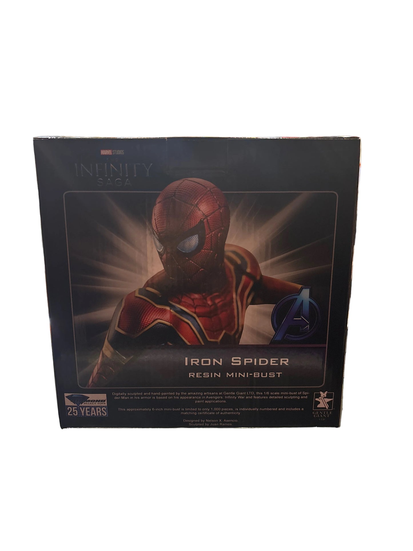 Diamond Select Infinity Saga Iron Spider Resin Mini Bust
