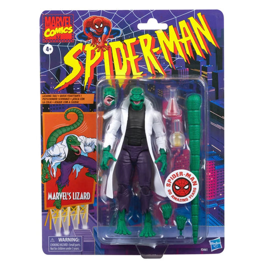 HASBRO - Spider-Man Retro Marvel Legends Lizard 6-Inch Action Figure