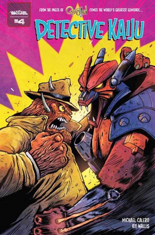 Detective Kaiju #4 (Of 4) Cover A Kit Wallis