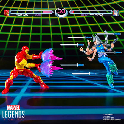 Hasbro - Marvel Legends Series Iron Man vs Spiral 6-Inch Action Figures