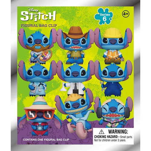 Monogram - Lilo & Stitch Stitch Series 6 3D Foam Bag Clip
