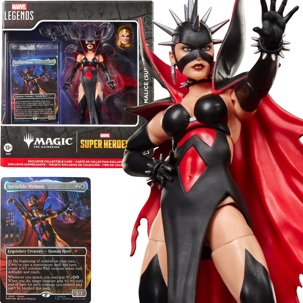 HASBRO - Marvel Super Heroes Magic: The Gathering Marvel Legends Series Malice (Sue Storm) 6-Inch Action Figure