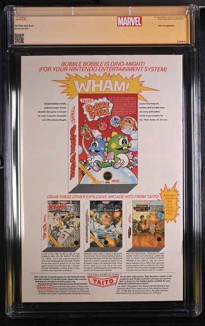 Punisher War Journal #7 CGC 9.6 SIGNED by JIM LEE Newsstand 1989