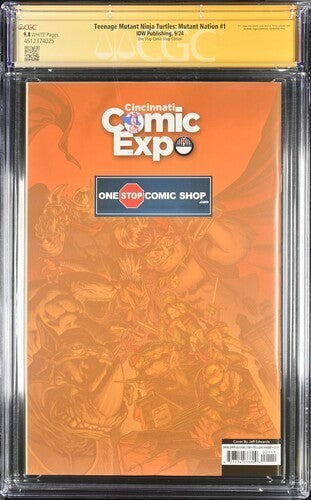 Teenage Mutant Ninja Turtles Mutant Nation #1 Signed Eastman and Edwards CGC 9.8