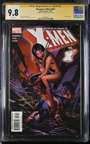 Uncanny X-Men #4551 CGC 9.8 SS. SIGNED by Alan Davis