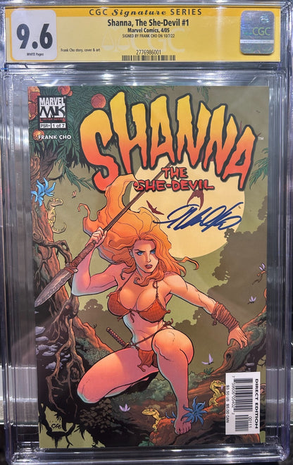 Shanna, The She-Devil #1 CGC 9.6 SIGNED BY FRANK CHO