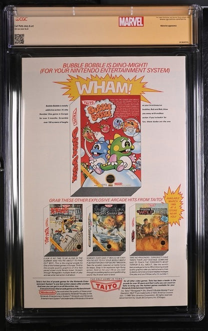 Punisher War Journal #7 1989 Newsstand Signed Jim Lee CGC SS 9.4 WP