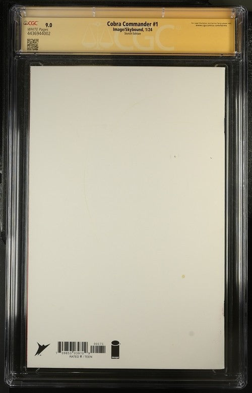 Cobra Commander #1 SIGNED and SKETCH by Escorza Brothers. CGC 9.0 SS