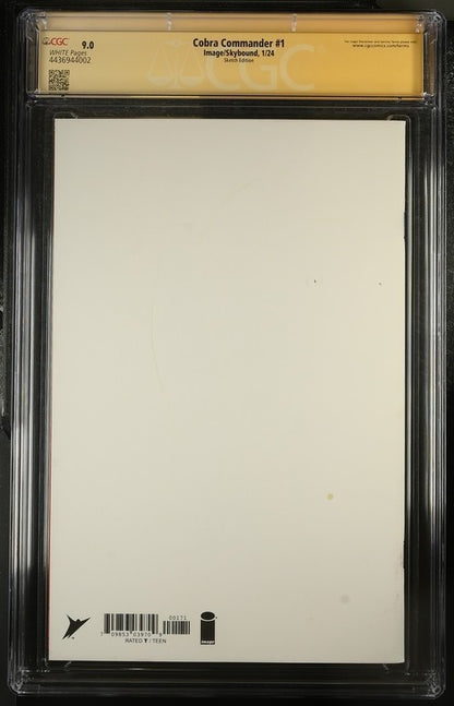 Cobra Commander #1 SIGNED and SKETCH by Escorza Brothers. CGC 9.0 SS