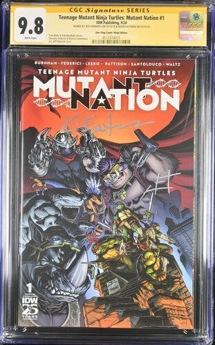 Teenage Mutant Ninja Turtles Mutant Nation #1 Signed Eastman and Edwards CGC 9.8