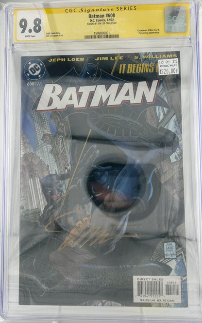 Batman #608 CGC 9.8 SS SIGNED by Jim Lee
