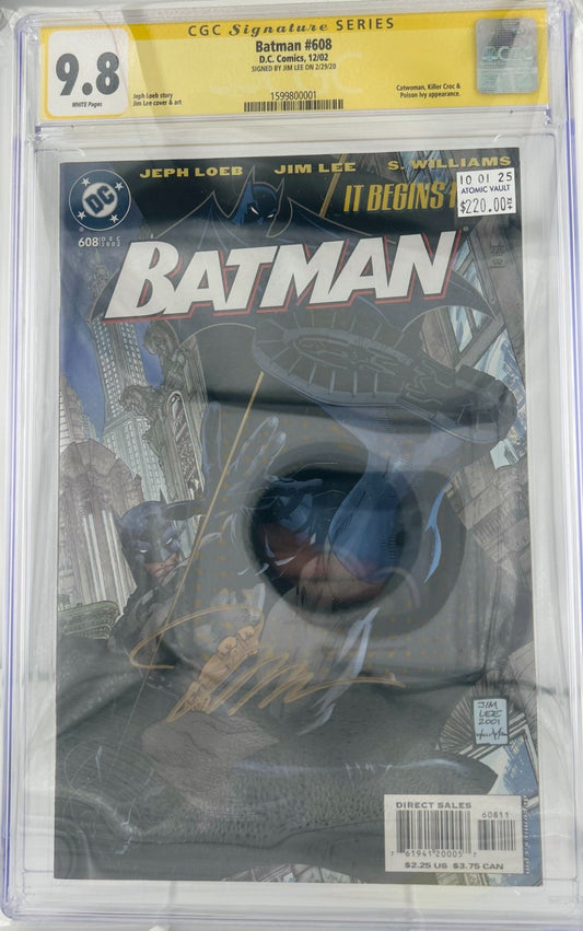 Batman #608 CGC 9.8 SS SIGNED by Jim Lee