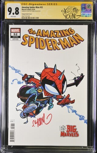 The Amazing SpiderMan #52 Young Variant Cover SIGNED by Skottie Young CGC 9.8 SS