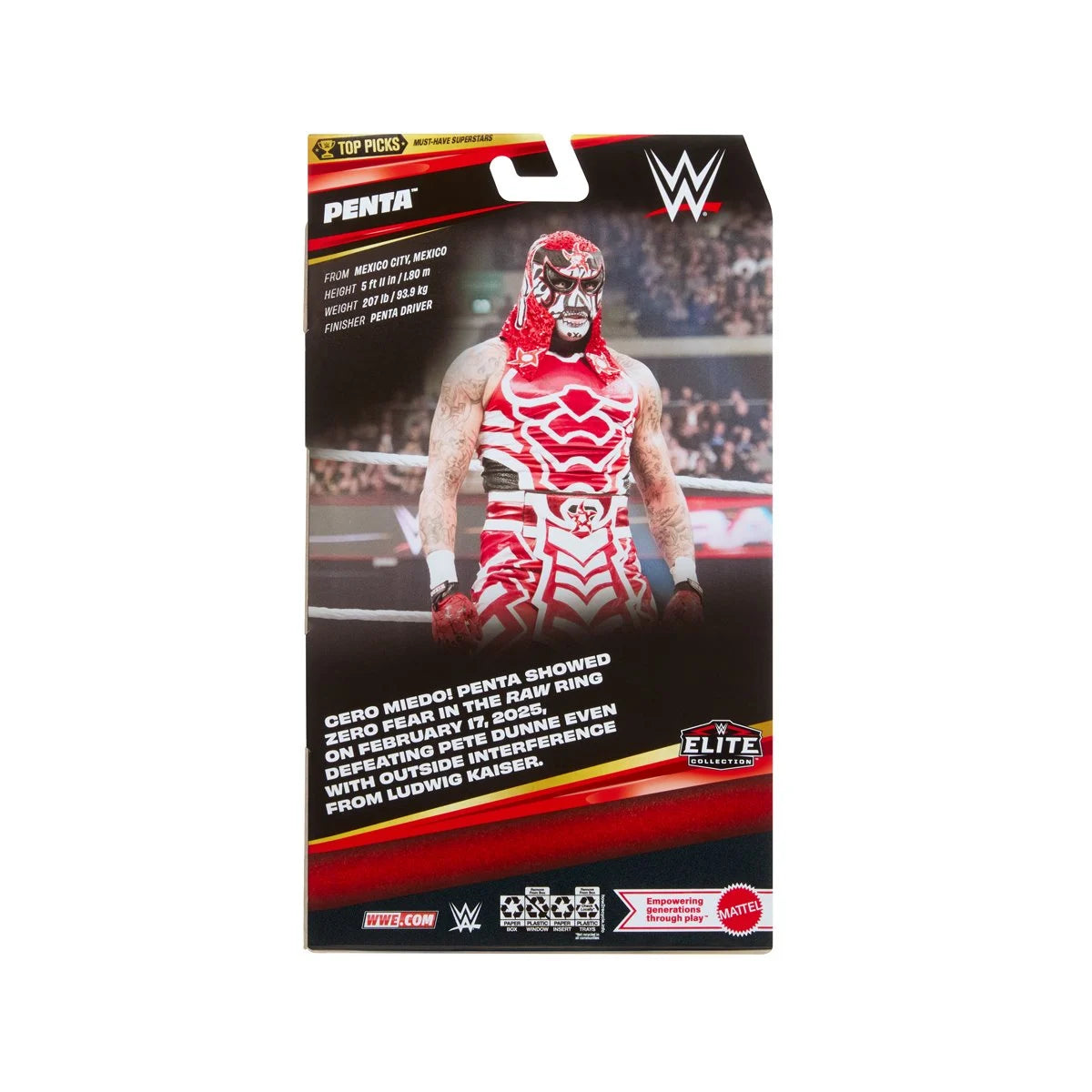 Mattel - WWE Top Picks Elite Collection 2027 Wave 1 Penta Action Figure