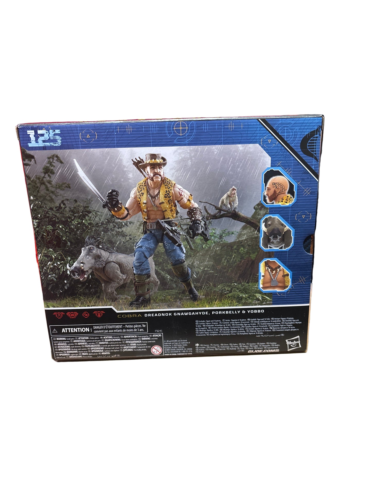 Hasbro GI Joe Classified Series Cobra Dreadnok Gnawgahyde, Porkbelly and Yobbo