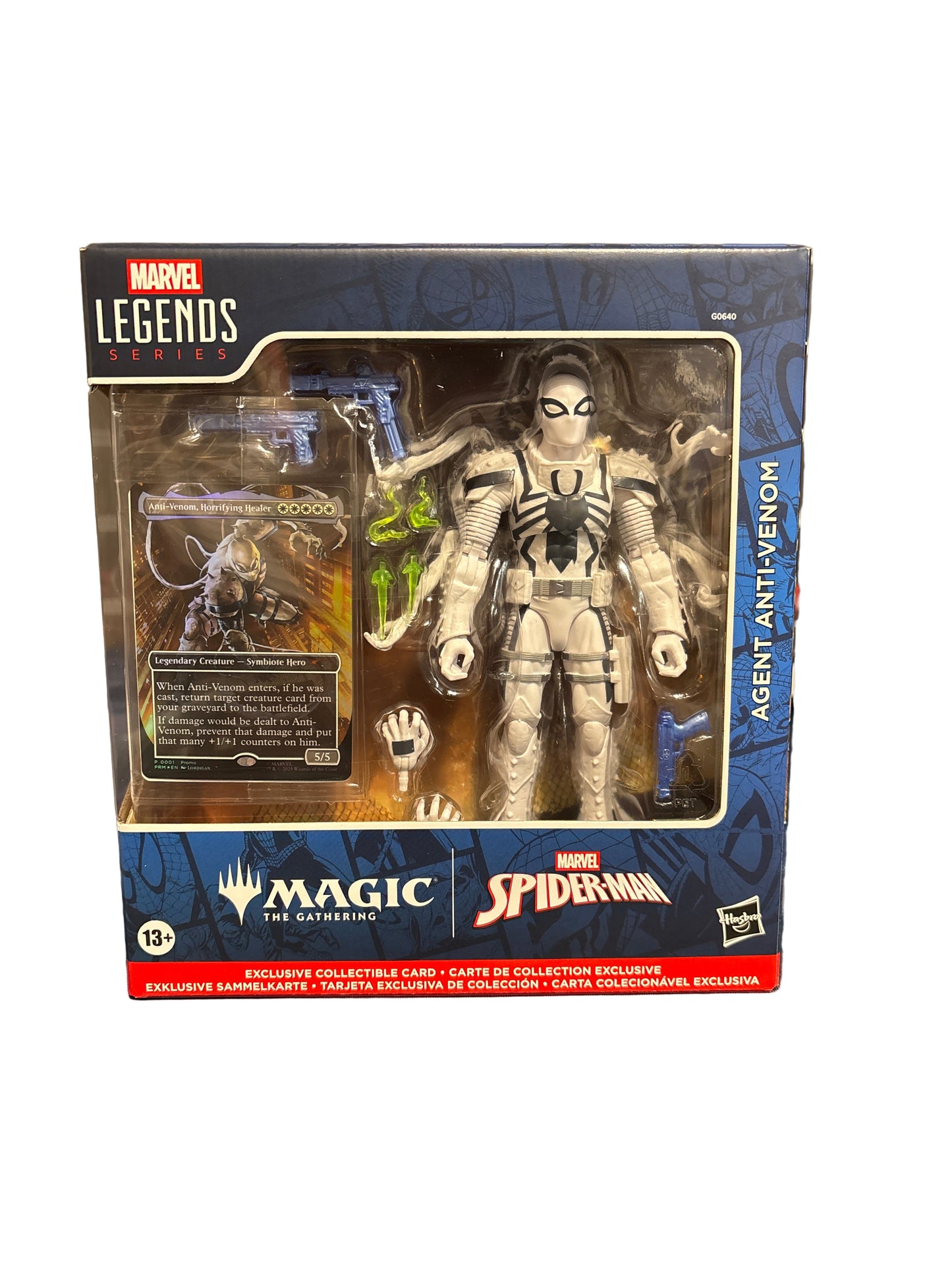Hasbro Marvel Legends Magic The Gathering Agent Anti-Venom With Card