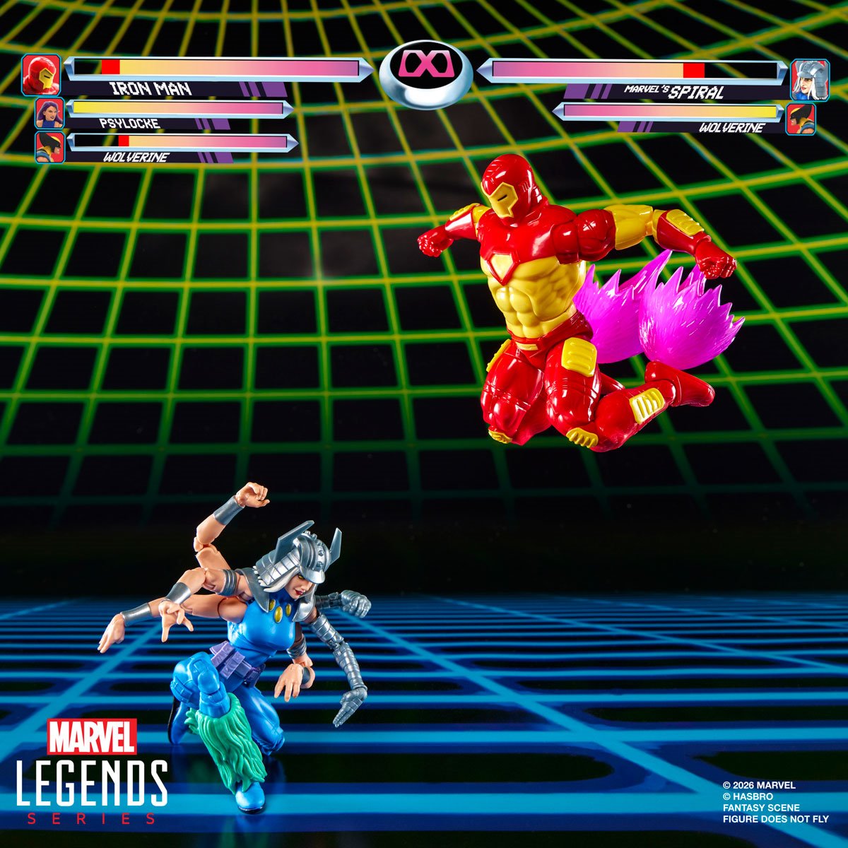 Hasbro - Marvel Legends Series Iron Man vs Spiral 6-Inch Action Figures