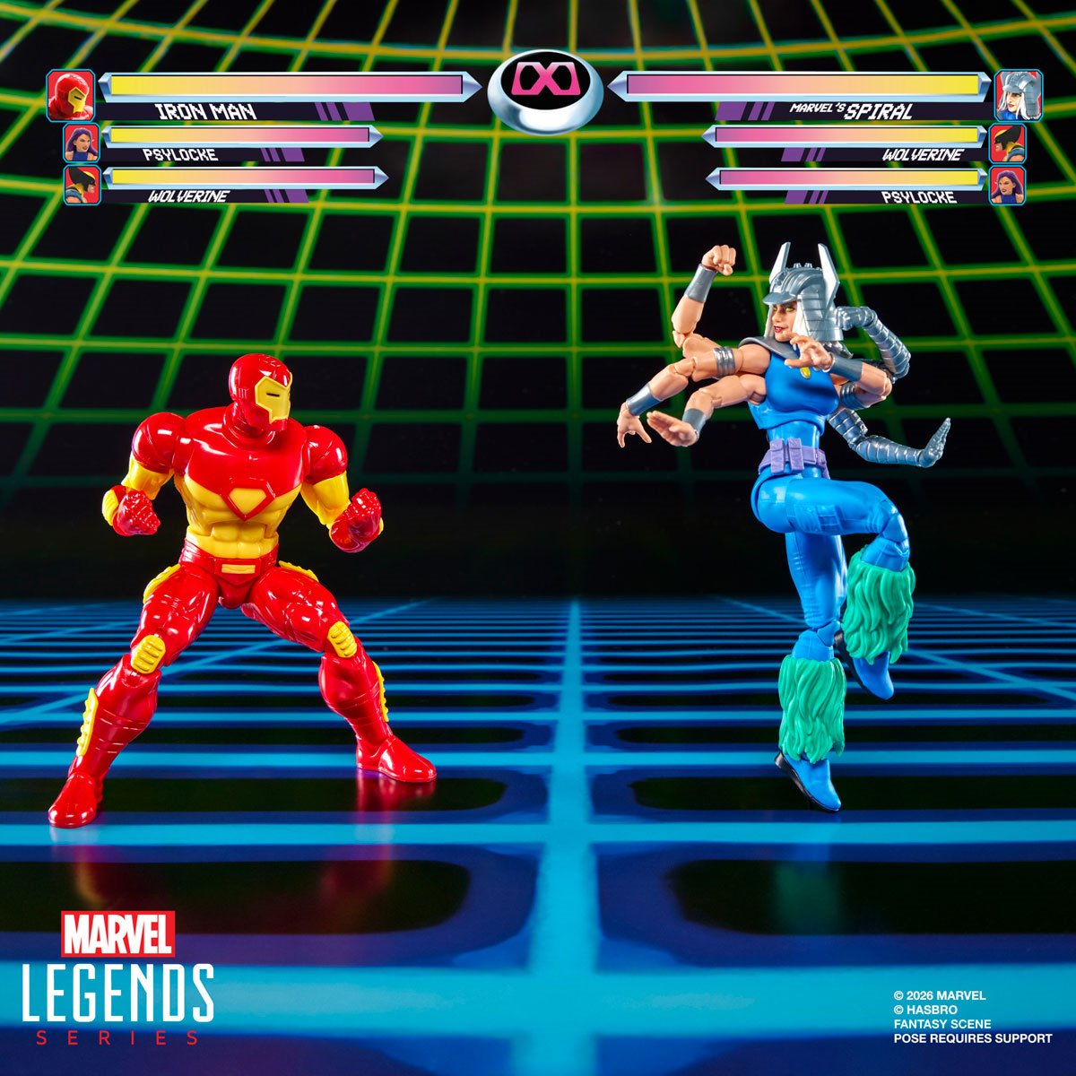 Hasbro - Marvel Legends Series Iron Man vs Spiral 6-Inch Action Figures