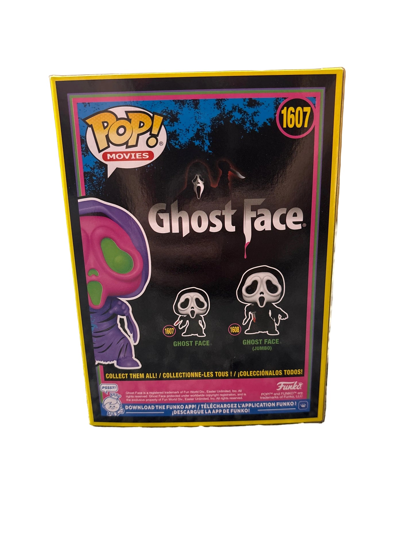 Funko Scream Ghost Face Black Light Pop 1607