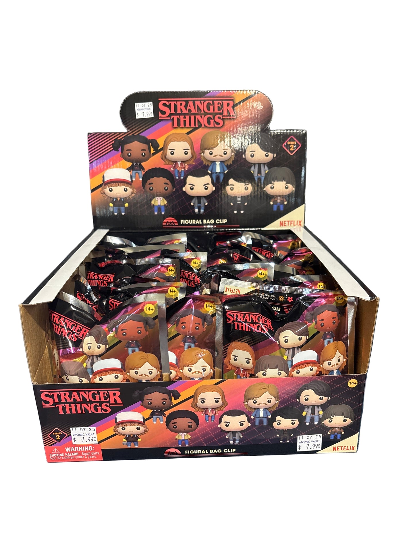 Stranger Things Series 2 3D Foam Bag Clips