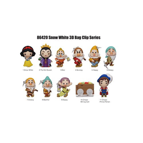 Monogram - Snow White Classic Series 66 3D Foam Bag Clip