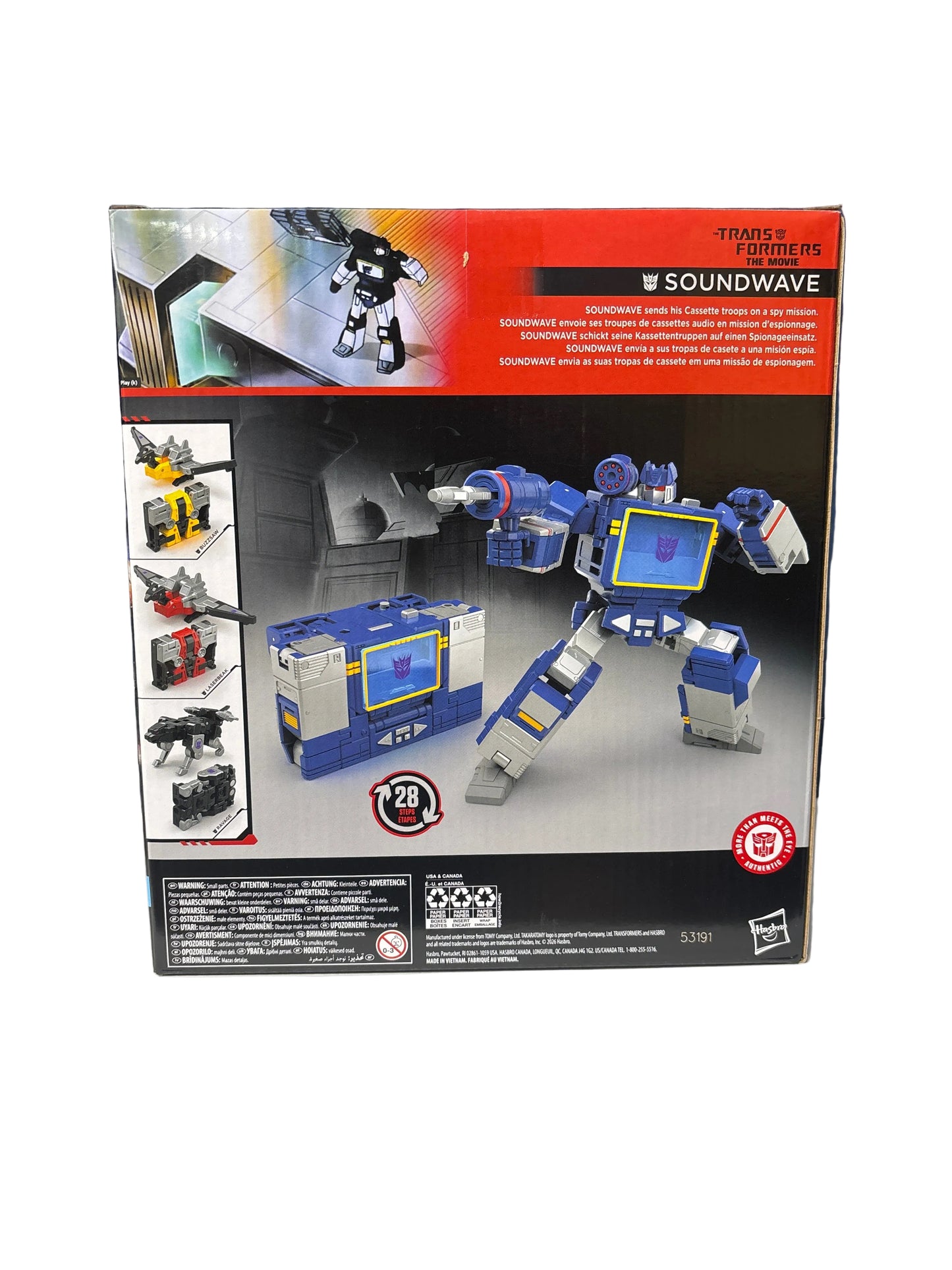 Hasbro Transformers Studio Series 86 Leader Class Soundwave