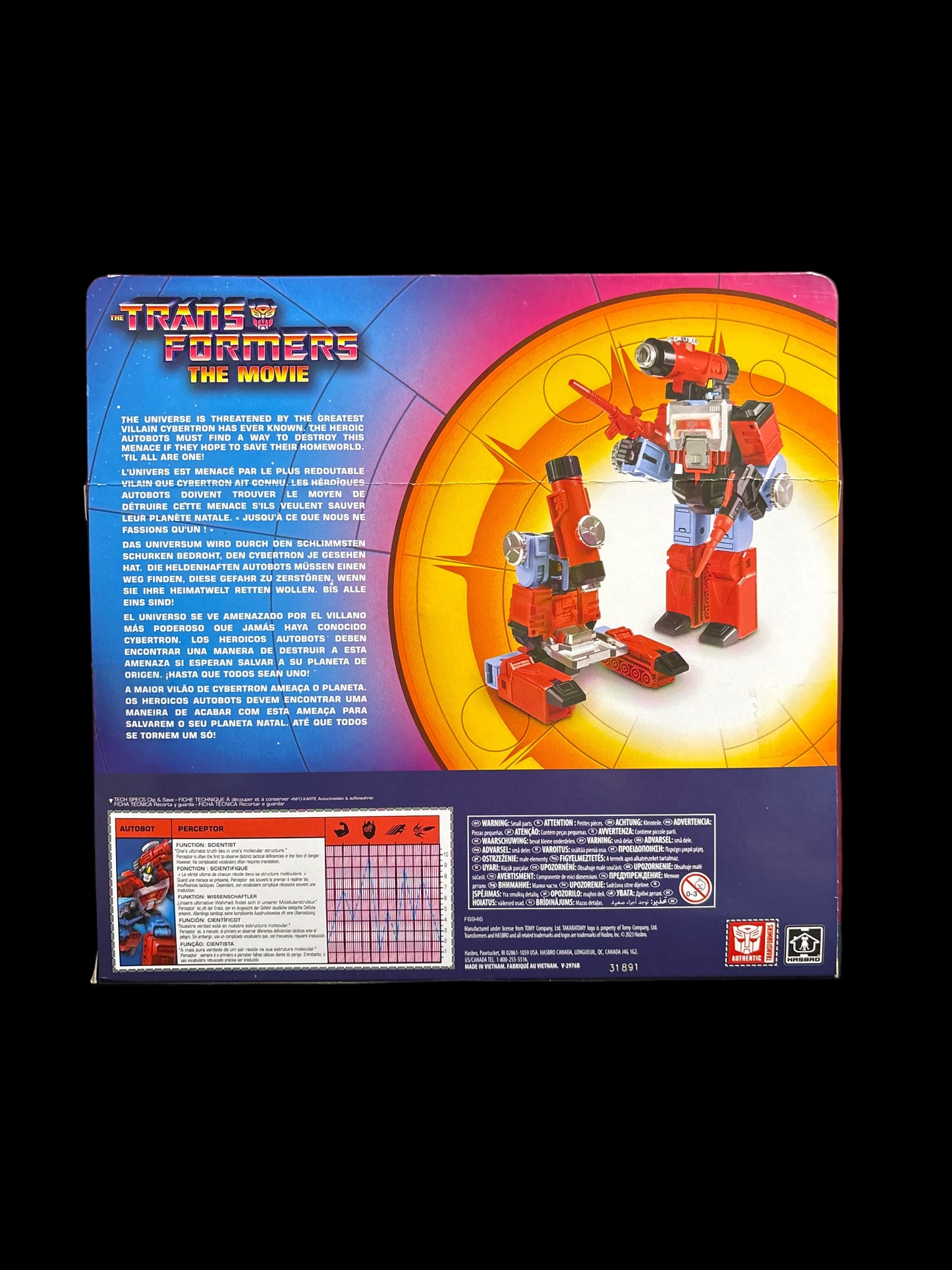 Hasbro Transformers The Movie Autobot Scientist Perceptor