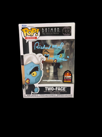 Funko Batman The Animated Series Two Face 432 Signed by Richard Moll