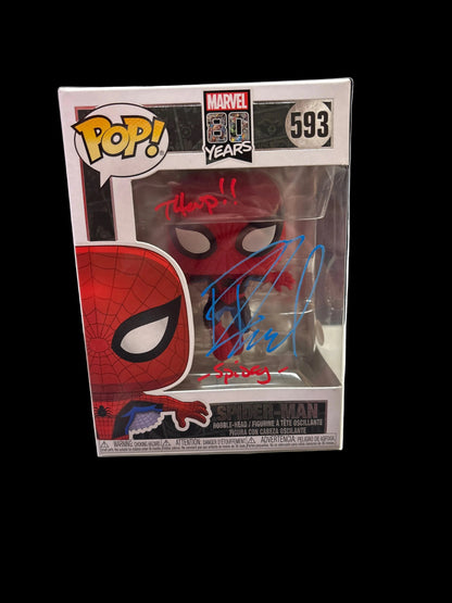 Funko Marvel 80 Years Spider-Man 593 Signed by Robbie Daymond