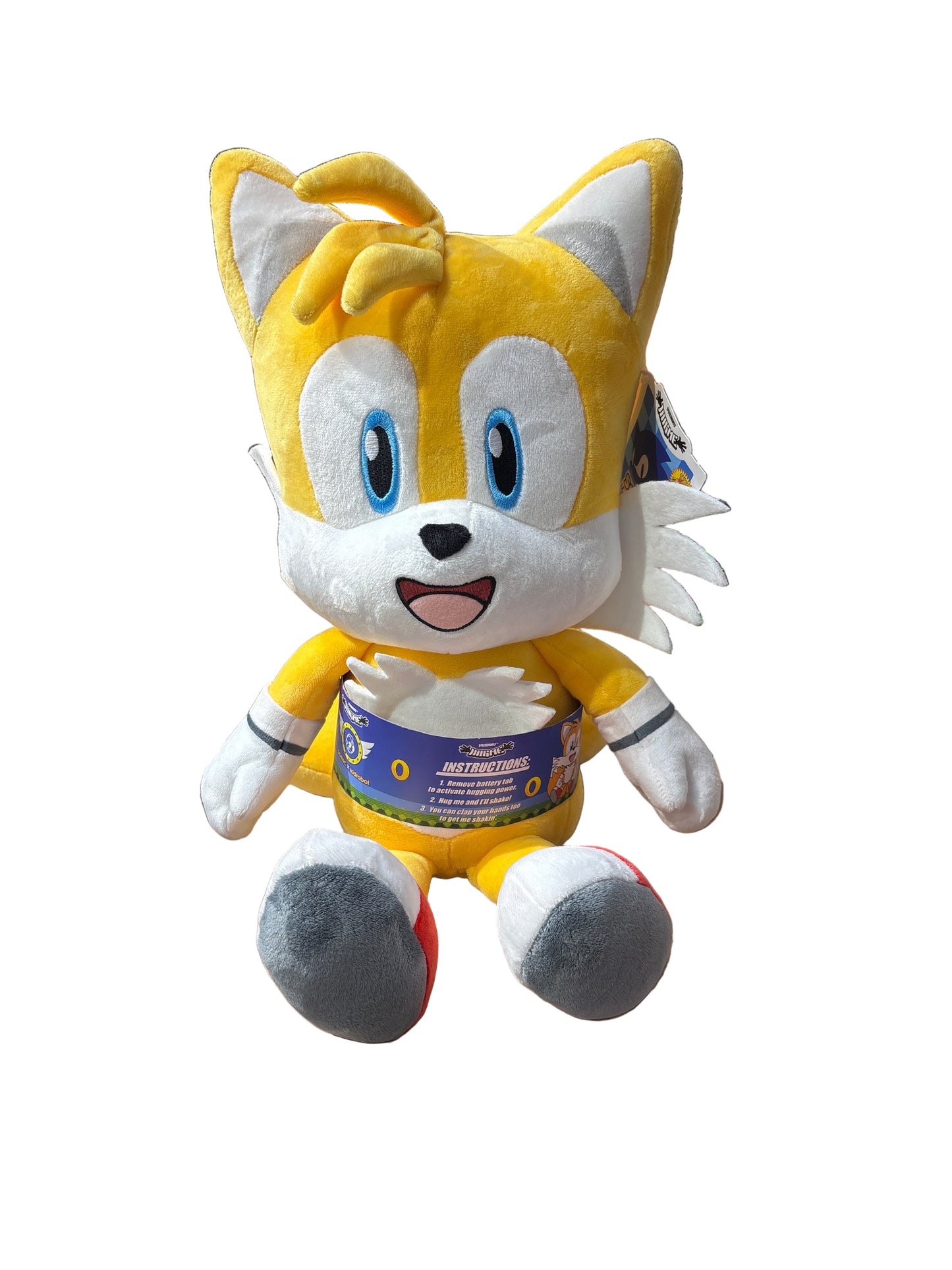 Kidrobot Sonic Tails Hug Me Shake Action Plush