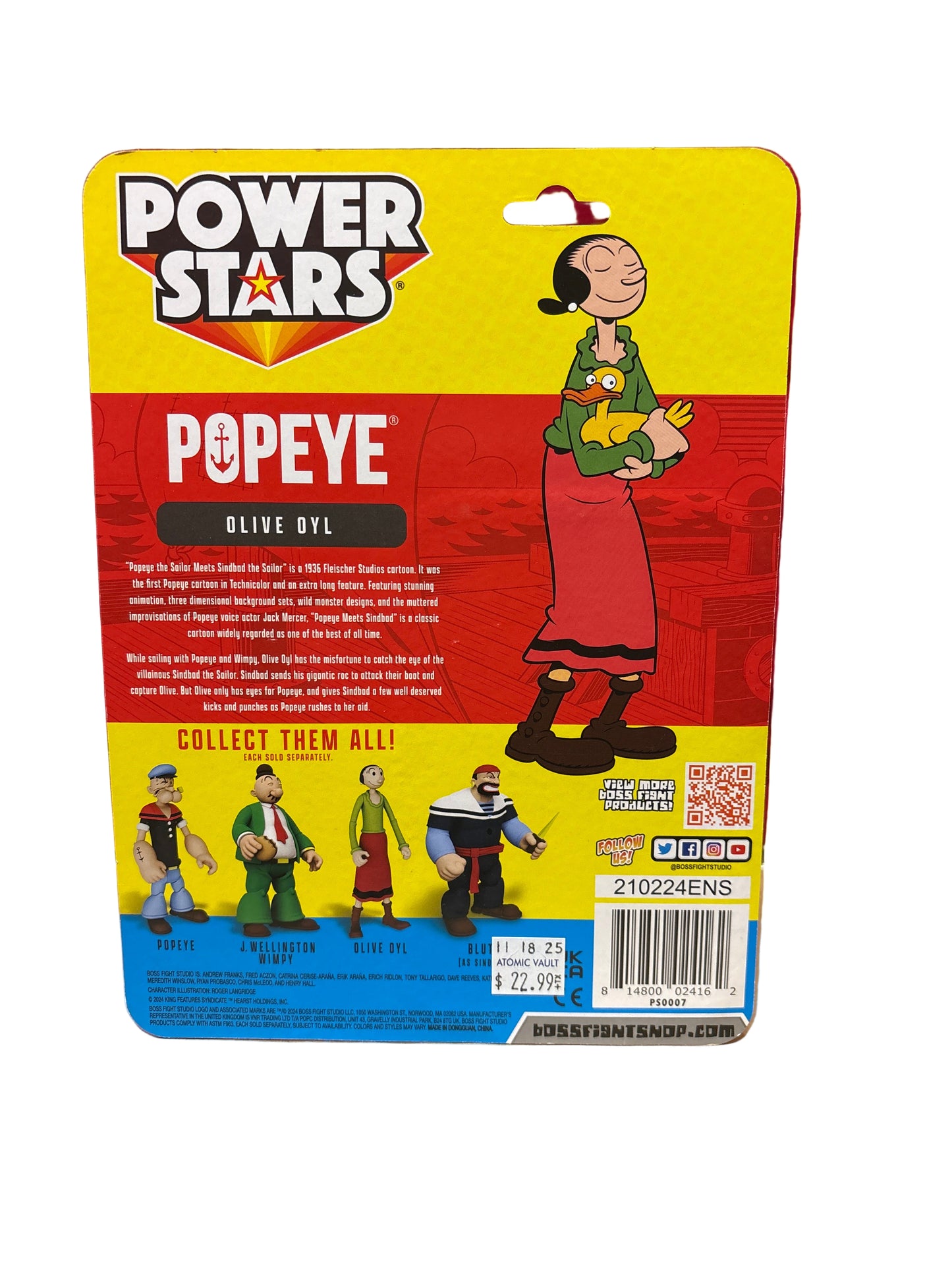 Popeyes Power Stars Olive Oyl