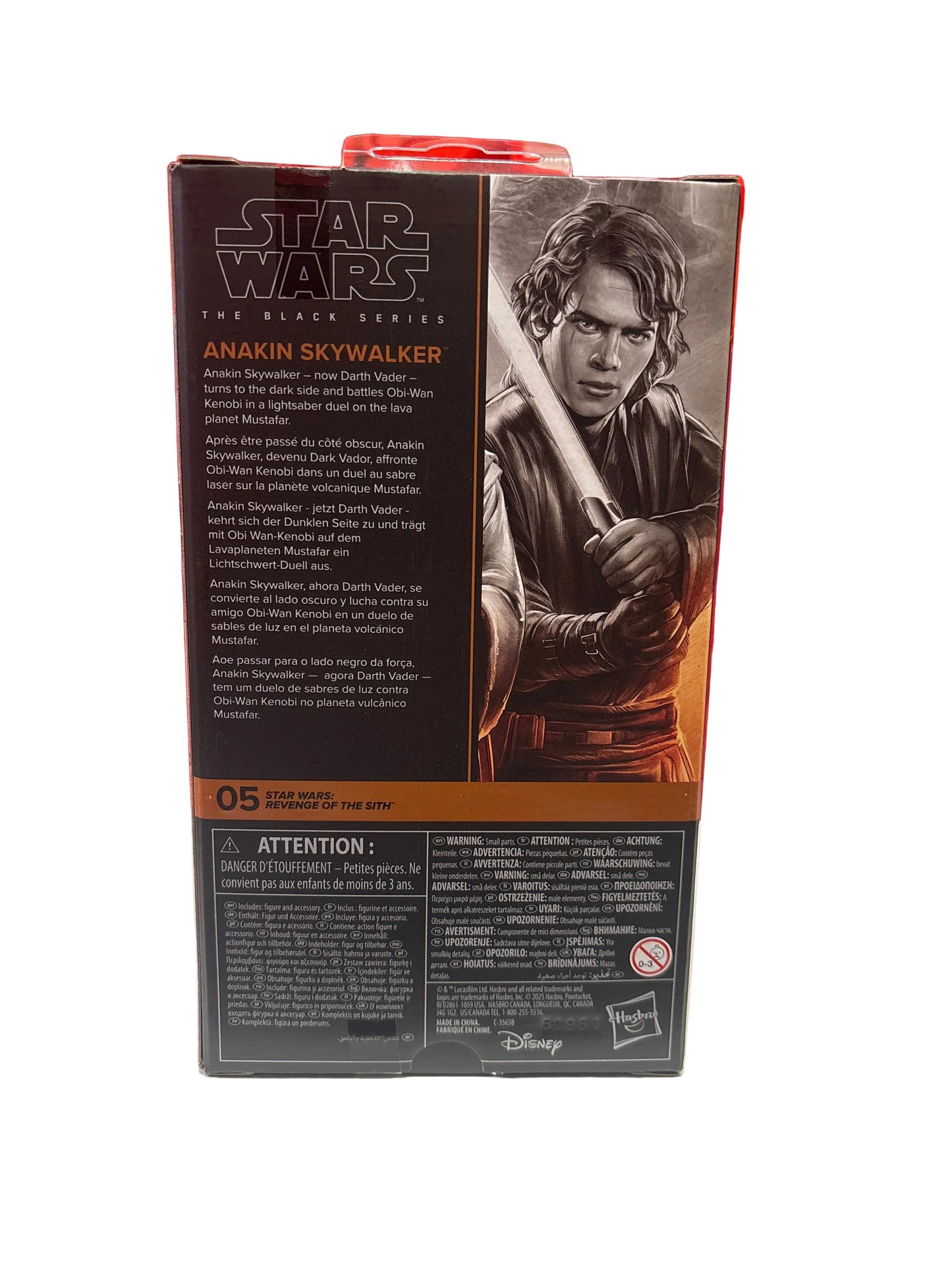 Hasbro Star Wars: Revenge of the Sith Anakin Skywalker Black Series 6in Figure